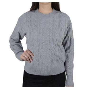 Imagem de Blusa Feminina Facinelli By Mooncity Tricot Cinza - 651239-Feminino