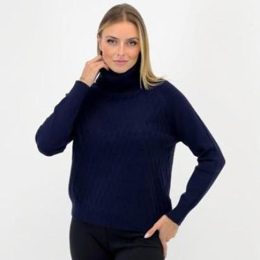 Imagem de Blusa Facinelli Tricot Gola Alta Manga Longa Feminina-Feminino