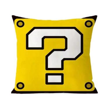 Imagem de Capa De Almofada Quadrada Super Macia M-Mario Pixel Para Sofá, Decoraç