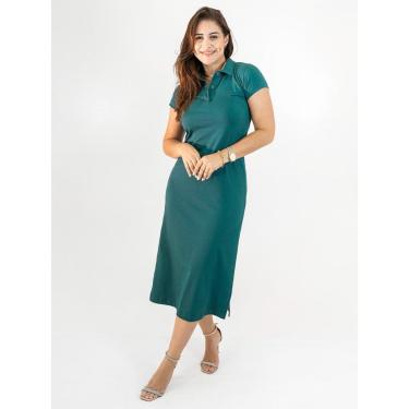 Imagem de Vestido Polo Feminino Midi Algodão Premium Confy Fenda Anticorpus-Feminino