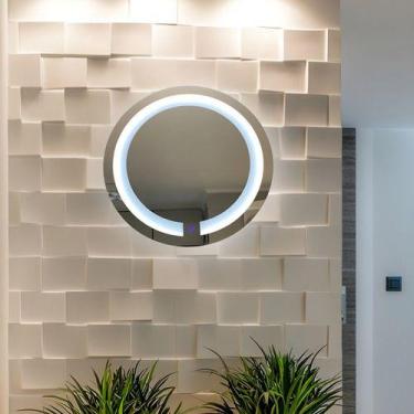 Imagem de Espelho Redondo 80cm Iluminado Led Touch Screen - - Ornato Espelhos