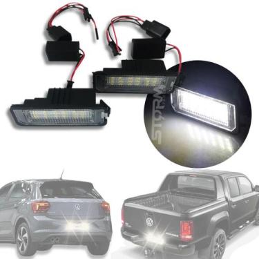 Imagem de Luz de placa Led Vw Polo Golf Amarok Fusca Passat com Canceller Volksw