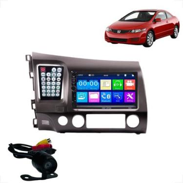 Imagem de Multimidia 2 Din + Câmera de Ré e Moldura Honda Civic 2007 2008 2009 2