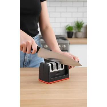 Imagem de 2x Afiador Profissional 3 Estágios - Facas Sempre Afiadas (V - Congrat