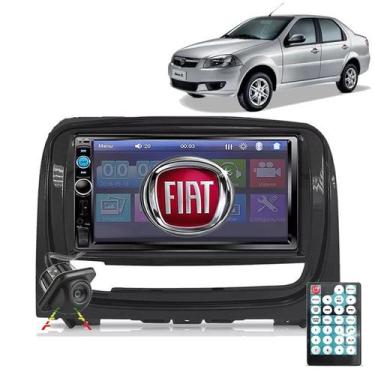 Imagem de Central Multimídia 2 Din Mp5 Fiat Palio Siena Câmera Moldura - E-TECH