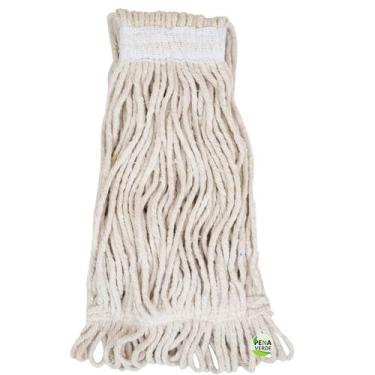 Imagem de Refil Úmido Para Mop Esfregão Algodão 330g Com Cinta Ponta Loop Dobrad