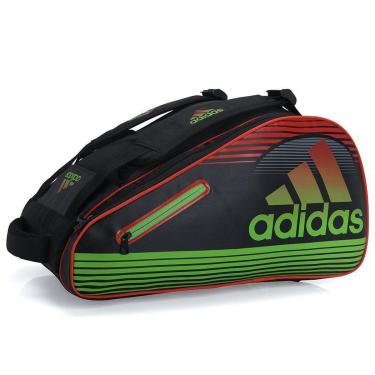 Imagem de Raqueteira Adidas Tour Para Padel e Beach Preta Verde e Vermelha-Unissex