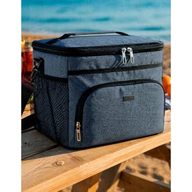 Imagem de Bolsa Termica Camping Parque Lazer Espaçosa 13L Impermeavel Lancheira Mantem Temperatur...