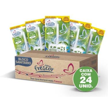 Imagem de Kit 24 Unidades Pastilha Bloco 30g Detergente Sanitário Odorizante Nov