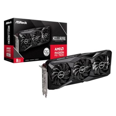 Imagem de Placa de Vídeo ASRock RX 7600 Challenger PRO OC AMD Radeon, 8GB, GDDR6, Triple Fan - 90...