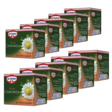 Imagem de Chá de Camomila Dr. Oetker Kit 10 Caixas 10g - 100 Saquinhos