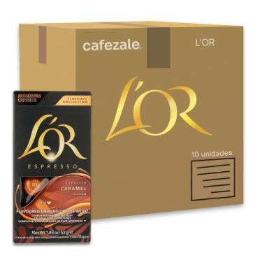 Imagem de Café Cápsulas Lor Nespresso Caramel Kit com 100 Cápsulas - L'OR