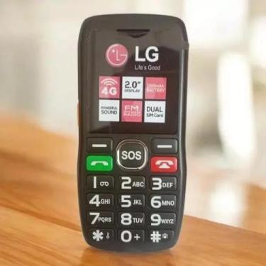 Imagem de Celular LG 4G Dual Chip Com Botão SOS, Lanterna, Som Alto