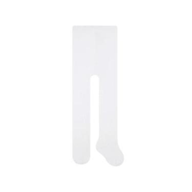 Imagem de Meia Calça Ceroula  Algodão Bebê Selene, Branco, 1 a 2 Anos