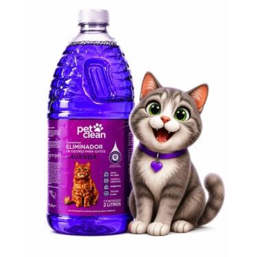 Imagem de Desinfetante Elimina Odor Xixi e Fezes 2l Pet Lavanda - Pet Clean