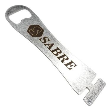 Imagem de Kit Abridor Garrafa Inox Cortado Laser Exclusivo Personaliza - SABRE