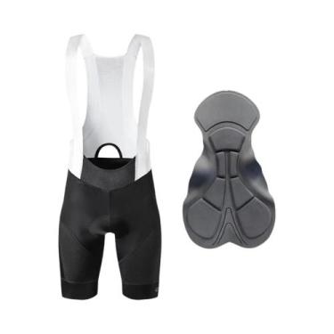 Imagem de Bermuda De Ciclismo Masculina Acolchoada Para 6 Horas, Calça Justa Par