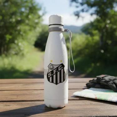 Imagem de Garrafa Térmica Santos Fc Gocase Inox Urban Quente E Frio 500ml, Santo