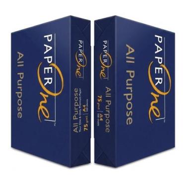 Imagem de Papel Sulfite A4 75g Paper One Kit 2 Resmas 1000 Folhas Branco - Golde