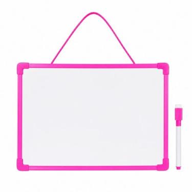 Imagem de 2 Lousas Infantil Quadro Branco 20x15cm Para Crianças - Floripa, Rosa