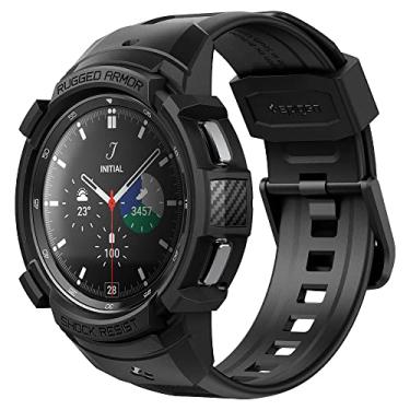 Imagem de Spigen Rugged Armor Pro compatível com Galaxy Watch 4 Classic Pulseira com Capa Protetora 46mm - Preto