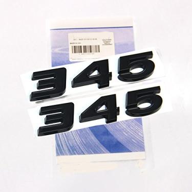 Imagem de Yoaoo 2x OEM 345 Emblema 345 Decalque de liga de crachá Logotipo 3D Substituição para 345 EmblemaYoaoo preto BZ