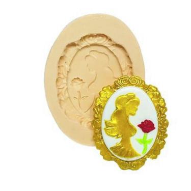 Imagem de Molde De Silicone A Bela E A Fera, Rosa