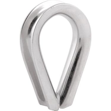 Imagem de Anilha Sapatilho Inox 3/8`` Para Cabo De Aço 9,53 Mm Vonder