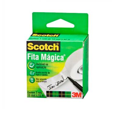 Imagem de Fita Adesiva Mágica 19x65 Scotch 810 3M