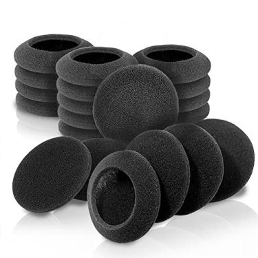 Imagem de 10 pares de almofadas de espuma de substituição de 60 mm/2,4 polegadas para fones de ouvido Logitech H600, H330, H340 / Sony MDR-G45LP, MDR-G55LP, MDR-G410LP, MDR-G101LP, MDR-G42LP, DR-220DPV, MDR-G45, IF0R45 SRF-HM33, MDR-027, MDR-222, SRF-H4, MDR-NC5, MDR-NC6s, MDR-023 / Rapoo H1030 / Koss CS100 /