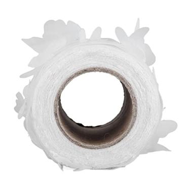 Imagem de Linda malha de acabamento, rolo de tule para costura, rolo de fio de rede colorida, acessórios de cabelo, material de cinta, rolo de tule para roupas, vestido, chapéu, decoração (branco)