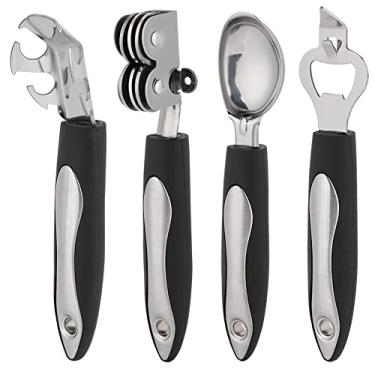 Imagem de Conjunto de abridor de jarros 4 peças, conjunto de ferramentas de cozinha multiuso