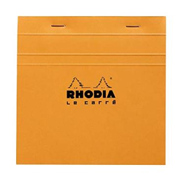 Imagem de Rhodia Le Carre Head Stapled Pad, 148 x 148 mm, régua quadrada - laranja