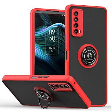Imagem de HONGYAN Capa de telefone Para Tcl Stylus 5G q Shadow 1 Série TPU + PC Caixa de telefone com suporte para anel Capa protetora