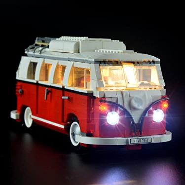 Imagem de GEAMENT LED Lighting Kit for Creator Expert Volkswagens T1 Camper Van - Compatible with VW Bus 10220 Lego Model (Lego Set Not Included)