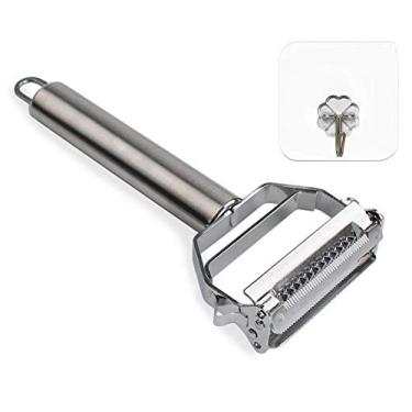 Imagem de FOTN Descascador de Vegetais 2 em 1 de Aço Inoxidável, Perfeito para Cenouras, Batata, Melão e Frutas