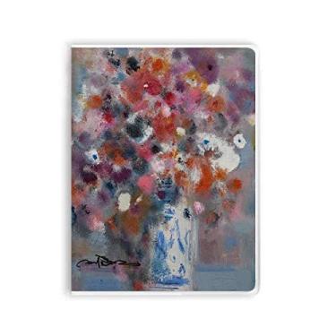 Imagem de Caderno de pintura a óleo XJJ com flores coloridas, capa de goma