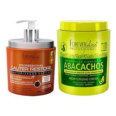 Imagem de Forever Liss Máscara Abacachos + Máscara Cauter Restore 500g