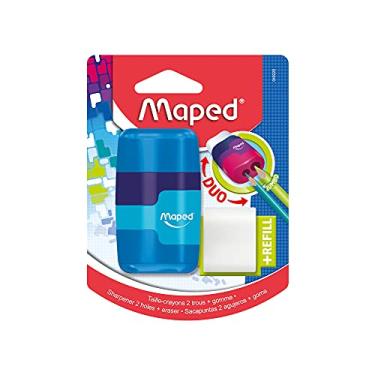 Imagem de Apontador com Borracha e Depósito + Refil, Maped, Connect, 49220, Cores Sortidas
