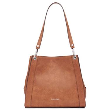 Imagem de Calvin Klein Bolsa de ombro com compartimento triplo Ellie Novelty, Combo de caramelo