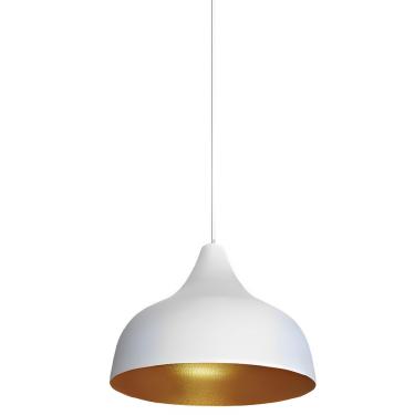 Imagem de Luminária Pendente Jupter Branco Com Dourado Stilo Lustres