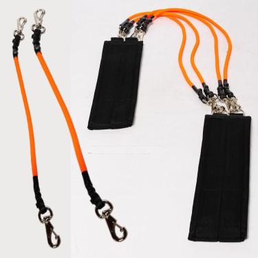 Imagem de Cinto de Tração Duplo Knockout 6 Elásticos Regulável C/ Mosquetão Extra Forte-Unissex