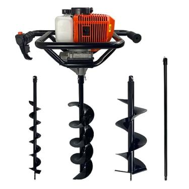 Imagem de Perfurador de Solo a Gasolina 52cc 2,5HP com Brocas 10cm + 15cm + 25cm + Extensão 100cm Carbon Fak