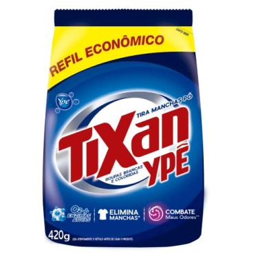 Imagem de Ypê - Tira Manchas Pó sem Cloro Para Roupas Coloridas 420g, Azul, Refil