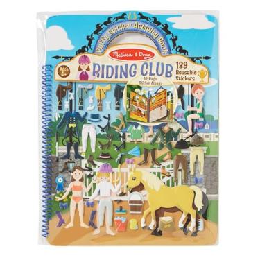 Imagem de Melissa & Doug Puffy Sticker Activity Book: Riding Club - 139 Reusable Stickers