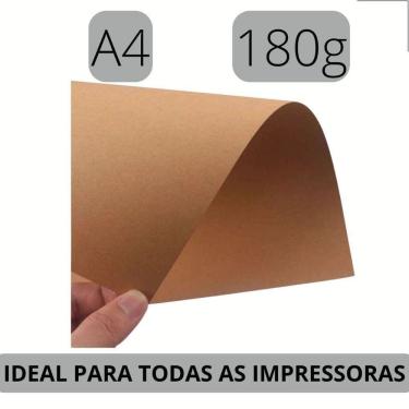 Imagem de Papel Kraft A4 200 Folhas 180G Artesanato