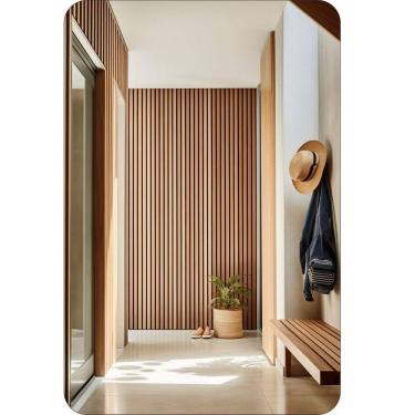 Imagem de Espelho Decorativo Orgânico 50cmx30cm E09, Moderno Luxo Sala Quarto Banheiro Incolor