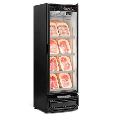 Imagem de Refrigrador Expositor De Carnes E Bebidas Vertical Gcbc-45 Pr 445 Litros Porta Vidro 220V - Gelopar