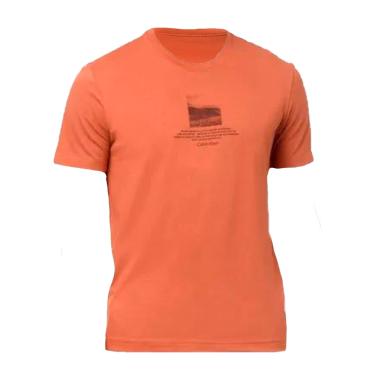 Imagem de Camiseta mountains laranja claro - calvin klein