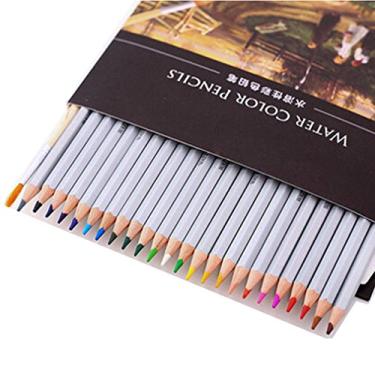 Imagem de FANGDA Conjunto de lápis de cor de água para desenho, pintura artística com caixa de papel (24)